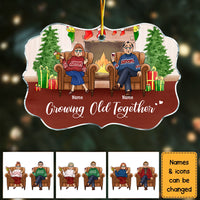 Personalized Gift For Old Couple Growing Old Together Benelux Ornament 30069 thumb 1