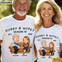 Personalized Hubby And Wifey Season Married Couple T Shirt 30545 thumb 1