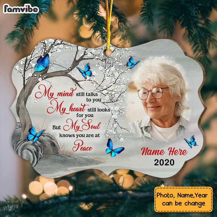 Personalized Memorial Mom Dad Butterfly Benelux Ornament NB192 85O57 1