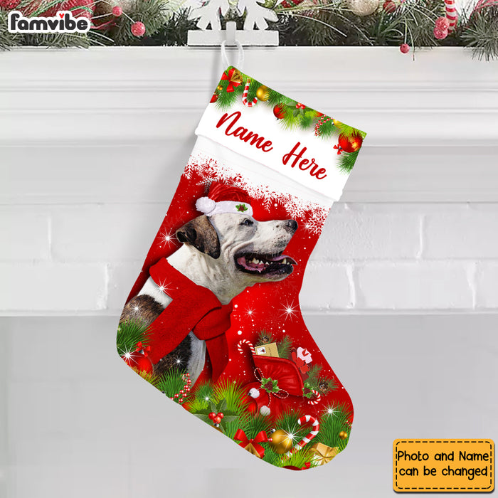 Personalized Pit Bull Dog Christmas Stocking OB203 87O53 1
