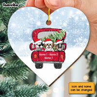 Personalized Dog Christmas Full  Heart Ornament SB301 81O34 thumb 1