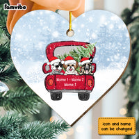 Personalized Dog Christmas Full  Heart Ornament SB301 81O34 thumb 1