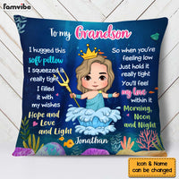 Personalized Gift For Granddaughter Mermaid Hug This Pillow 30680 thumb 1