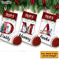 Personalized Gift For Family Name Letter Christmas 2023 Stocking 30220 thumb 1