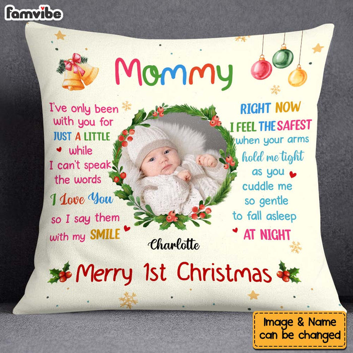 Personalized Christmas Gift Customizable Baby's Photo Pillow 27682 1