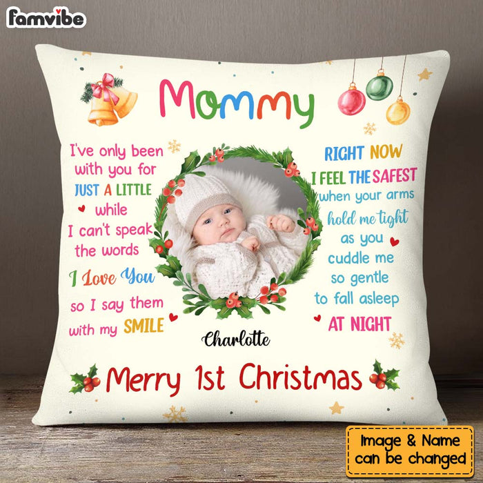 Personalized Christmas Gift Customizable Baby's Photo Pillow 27682 1