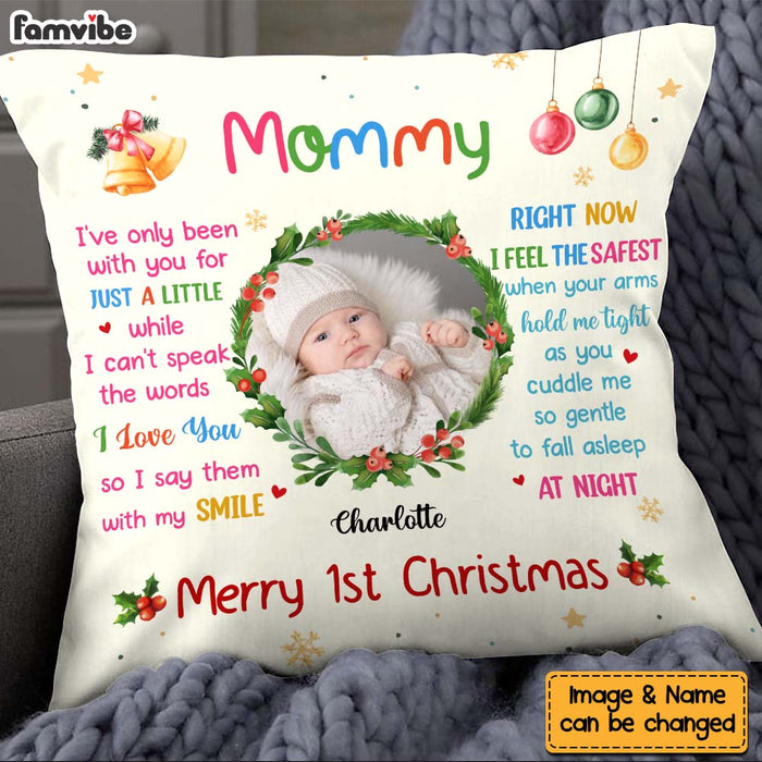 Personalized Christmas Gift Customizable Baby's Photo Pillow 27682 1