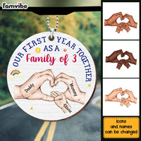 Personalized Gift For Baby First Year Together As A Family Ornament 31573 thumb 1