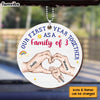 Personalized Gift For Baby First Year Together As A Family Ornament 31573 1