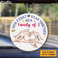Personalized Gift For Baby First Year Together As A Family Ornament 31573 thumb 1