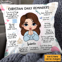 Personalized Gift For Daughter Christian Affirmation Pillow 32226 thumb 1