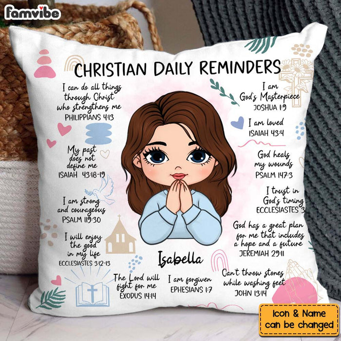 Personalized Gift For Daughter Christian Affirmation Pillow 32226 1