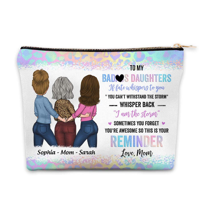 Personalized Gift For Daughter Withstand The Storm Cosmetic Bag 32205 1