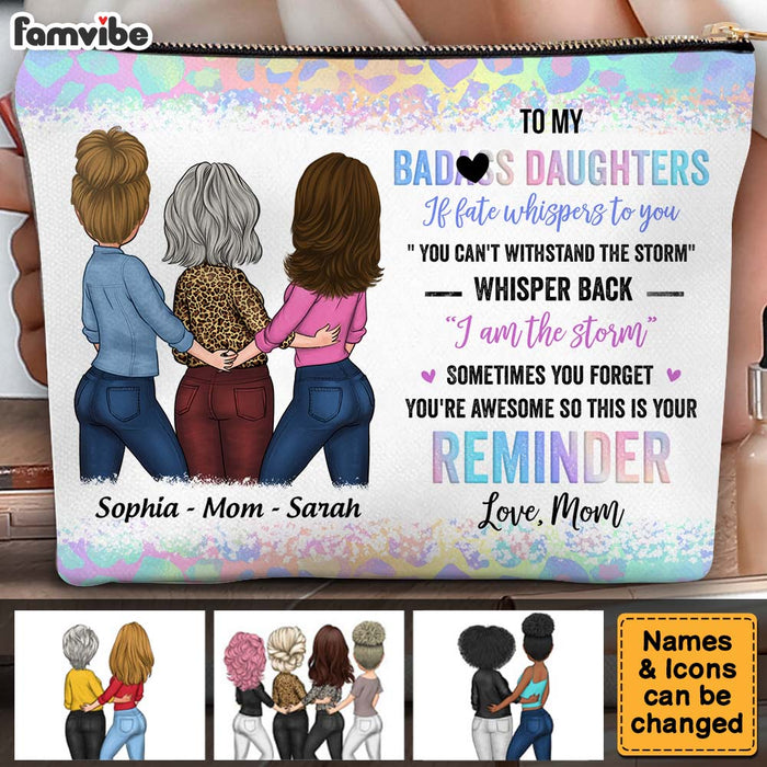 Personalized Gift For Daughter Withstand The Storm Cosmetic Bag 32205 1