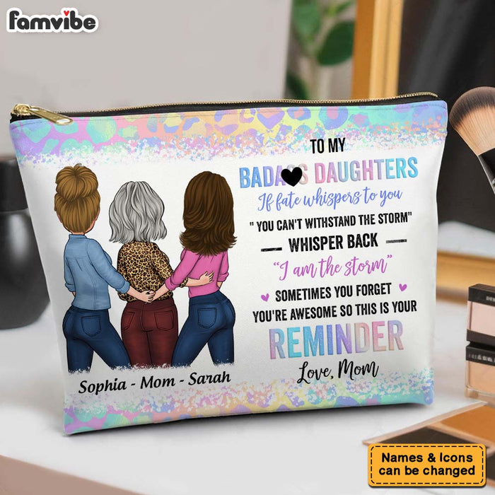 Personalized Gift For Daughter Withstand The Storm Cosmetic Bag 32205 1