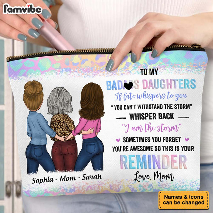 Personalized Gift For Daughter Withstand The Storm Cosmetic Bag 32205 1