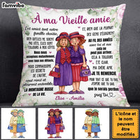 Personalized Gift For Friend À ma Vieille amie French Pillow 30442 thumb 1