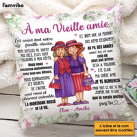 Personalized Gift For Friend À ma Vieille amie French Pillow 30442 thumb 1