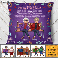 Personalized Gift For Friend Because Of You Pillow 30743 thumb 1