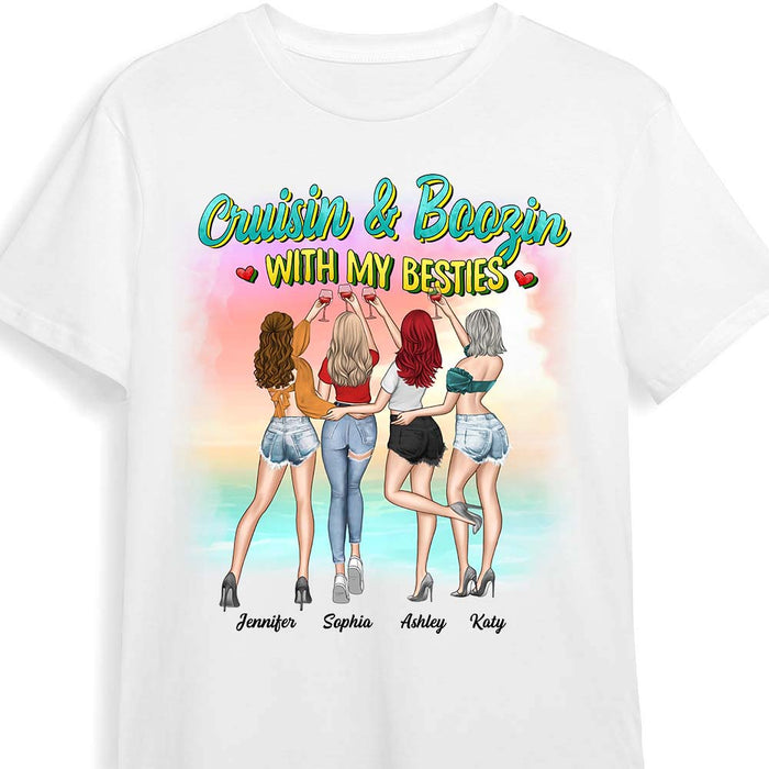 Personalized Gift For Friend Cruisin & Boozin Shirt - Hoodie - Sweatshirt 32523 1