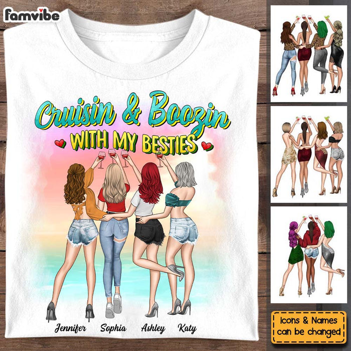 Personalized Gift For Friend Cruisin & Boozin Shirt - Hoodie - Sweatshirt 32523 1