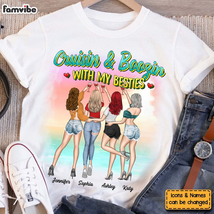 Personalized Gift For Friend Cruisin & Boozin Shirt - Hoodie - Sweatshirt 32523 1