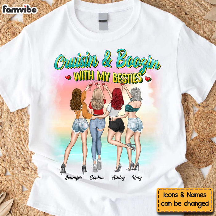 Personalized Gift For Friend Cruisin & Boozin Shirt - Hoodie - Sweatshirt 32523 1