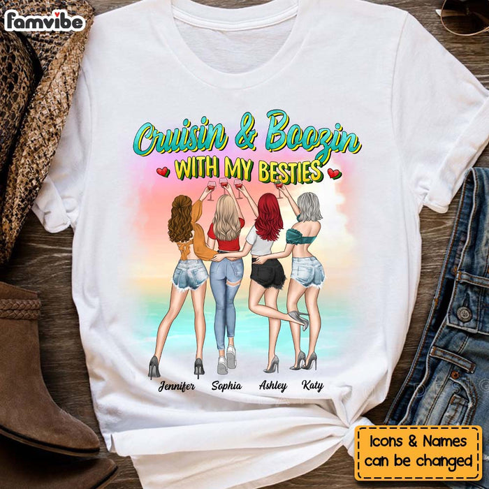Personalized Gift For Friend Cruisin & Boozin Shirt - Hoodie - Sweatshirt 32523 1