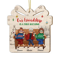 Personalized Gift For Friends Friendship Is A True Blessing Ornament 29966 thumb 1