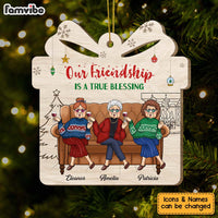 Personalized Gift For Friends Friendship Is A True Blessing Ornament 29966 thumb 1