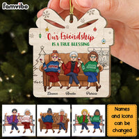 Personalized Gift For Friends Friendship Is A True Blessing Ornament 29966 thumb 1