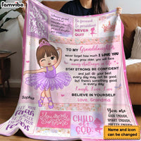 Personalized Gift For Granddaughter Ballet Blanket 31119 thumb 1