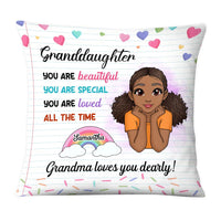 Personalized Gift For Granddaughter You Are Beautiful Poem Pillow 27261 thumb 1