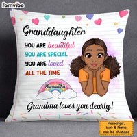 Personalized Gift For Granddaughter You Are Beautiful Poem Pillow 27261 thumb 1