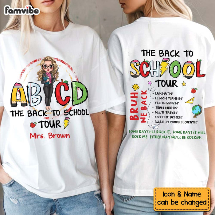 Personalized Gift For Teacher The Back To School Tour Double-sided Printing Shirt 34123 1