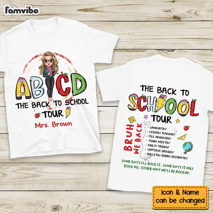 Personalized Gift For Teacher The Back To School Tour Double-sided Printing Shirt 34123 1