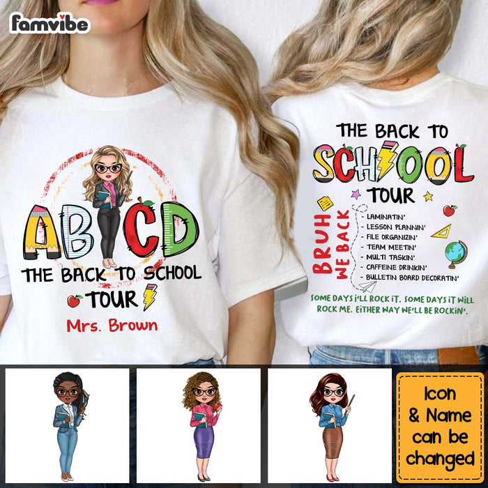 Personalized Gift For Teacher The Back To School Tour Double-sided Printing Shirt 34123 1