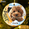 Personalized I Woof You To The Moon And Back Dog Lovers Circle Ornament 29228 1
