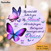 Personalized Memorial Butterfly Gift My Heart Still Looks For You Ornament 29974 1