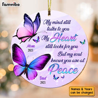 Personalized Memorial Butterfly Gift My Heart Still Looks For You Ornament 29974 thumb 1