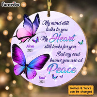 Personalized Memorial Butterfly Gift My Heart Still Looks For You Ornament 29974 thumb 1