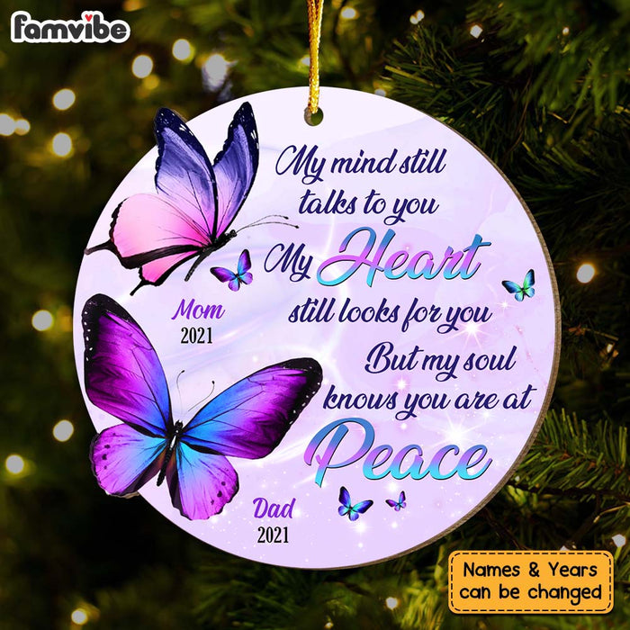 Personalized Memorial Butterfly Gift My Heart Still Looks For You Ornament 29974 1