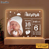 Personalized Newborn Baby Gift Upload Photo Plaque LED Lamp Night Light 27457 1