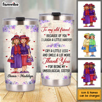Personalized Old Friend Smile A Lot More Steel Tumbler 22785 thumb 1