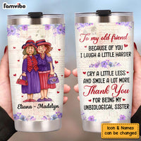 Personalized Old Friend Smile A Lot More Steel Tumbler 22785 thumb 1