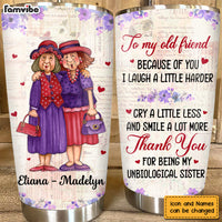 Personalized Old Friend Smile A Lot More Steel Tumbler 22785 thumb 1