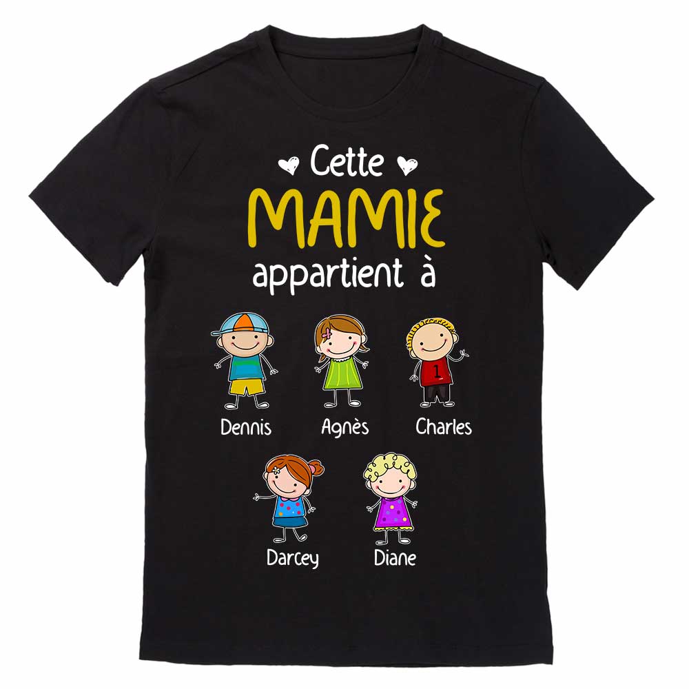 Personalized Mamie French Grandma Belongs T Shirt MR234 81O34