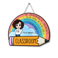 Personalized Back To School Gift For Teacher Classroom Wood Sign 26955 thumb 1