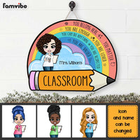 Personalized Back To School Gift For Teacher Classroom Wood Sign 26955 thumb 1