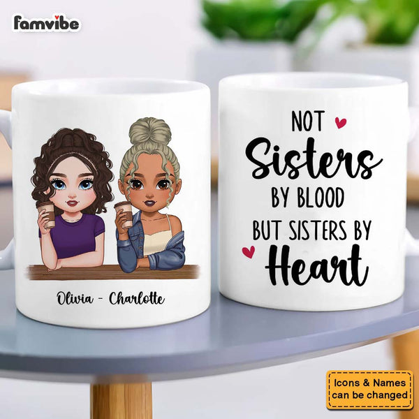 Por GrayGranite No Sisters by Blood sino Sisters by Heart Mug, regalos de hermana no biológicos, taza de hermana de alma, regalos de mejor amigo ( blanco Por GrayGranite No Sisters by Blood sino Sisters by Heart Mug, regalos de hermana no biológicos, taza de hermana de alma, regalos de mejor amigo ( blanco